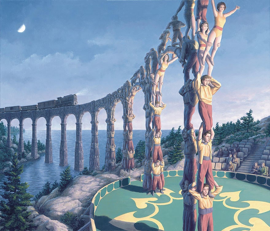 diaforetiko.gr : magic realism paintings rob gonsalves 18 880 33 Πίνακες Ζωγραφικής με οπτικές ψευδαισθήσεις που παίζουν με το μυαλό σου.