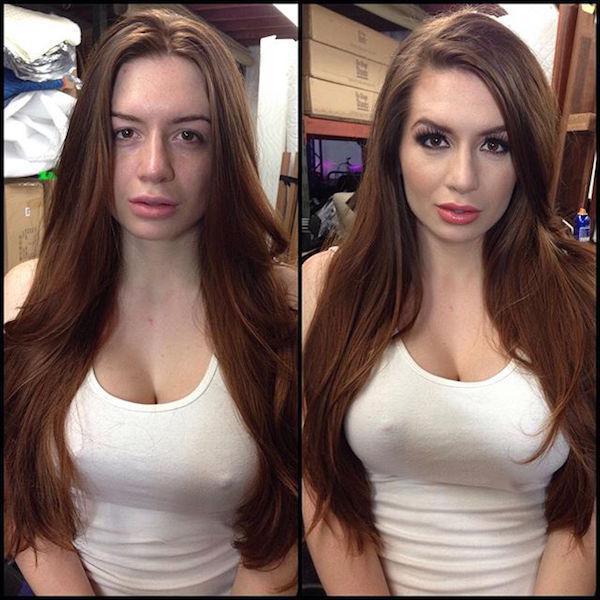 model playboy without makeup 41 Playboy models, adult stars and actresses get the magic touch (48 Photos)