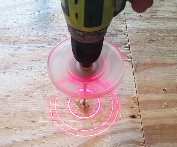 A bullseye laser drill, another good gift for a handyman that'll make his projects go a lot smoother.
