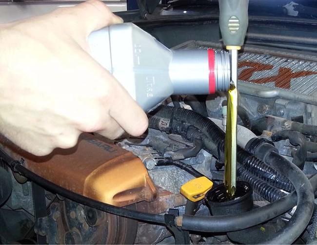 If you don't have a funnel, you can still change your oil with a screwdriver.