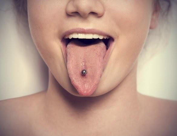 Keep on the lookout for tongue piercing infections.