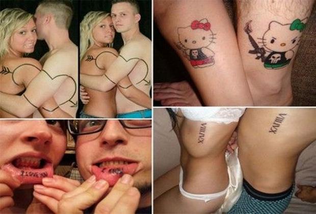 Είναι όντως φοβεροί!! Δείτε τα πιο ΠΑΡΑΞΕΝΑ και ΞΕΚΑΡΔΙΣΤΙΚΑ τατουάζ ζευγαριών…!!!