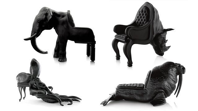 Καρέκλες παίρνουν τη μορφή άγριων ζώων -Τρομακτικές ή υπέροχες;