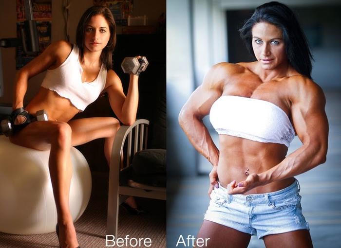 Γυναίκες πριν και μετά το bodybuilding!!!