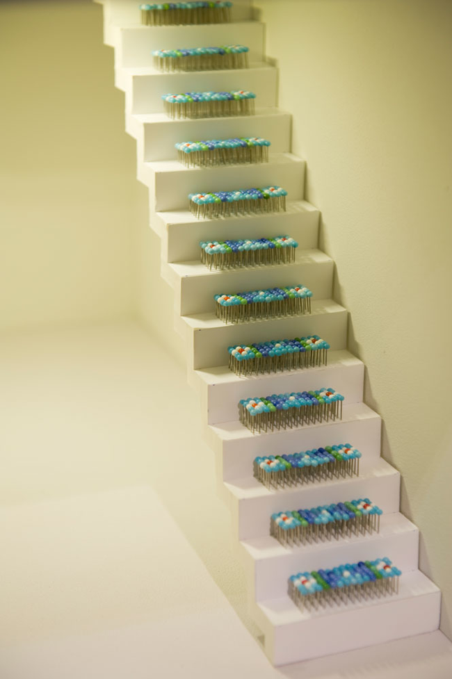 A pin carpet for your tiny stairs.