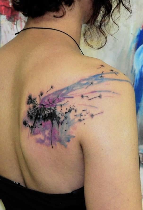 Καλλιτεχνικά τατουάζ που μοιάζουν με υδατογραφίες (16)