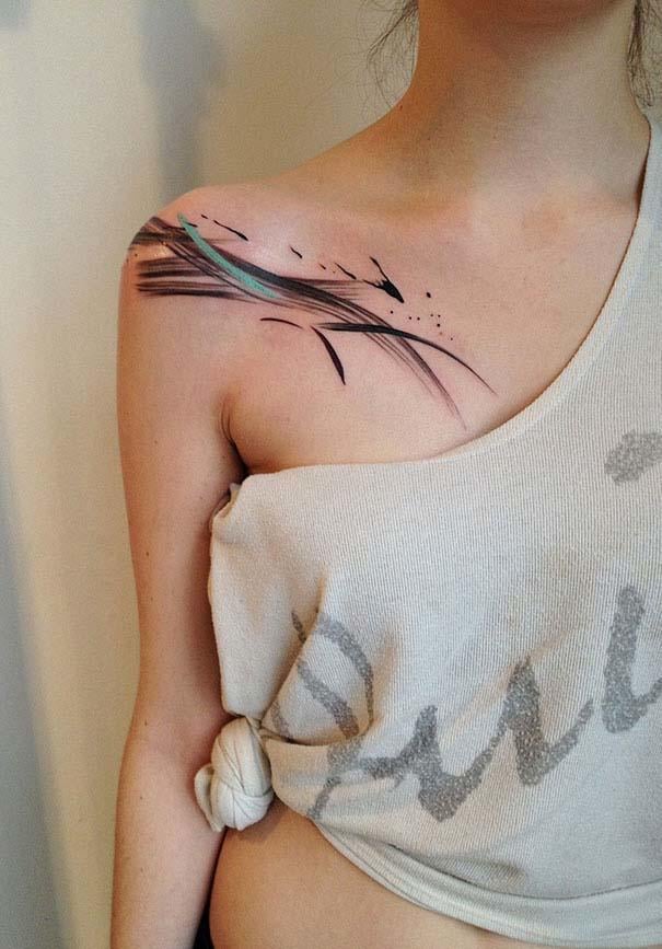 Καλλιτεχνικά τατουάζ που μοιάζουν με υδατογραφίες (37)