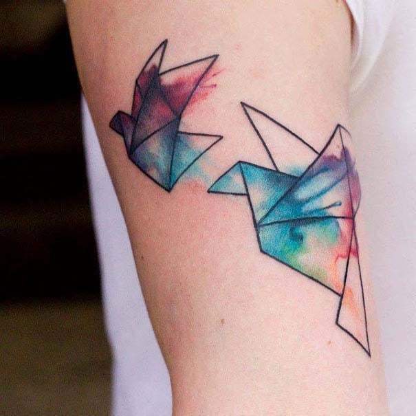 Καλλιτεχνικά τατουάζ που μοιάζουν με υδατογραφίες (42)