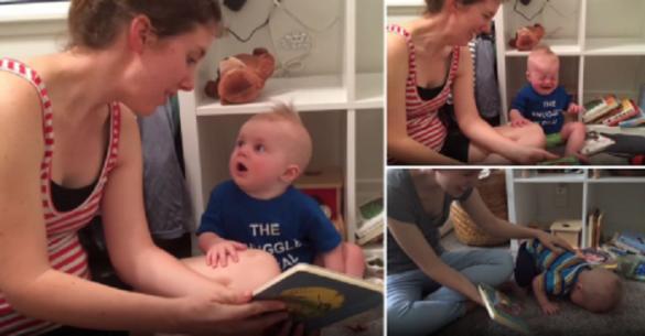 Μωρό αγαπάει την λογοτεχνία και κλαίει κάθε φορά που τελειώνει ένα βιβλίο!