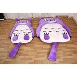 MeMoreCool New Arrival! My Neighbor Totoro Sleeping Bag Purple Thicken Sofa Bed Cute Cartoon Single/Double Bed Mattress for Adults and Kids
