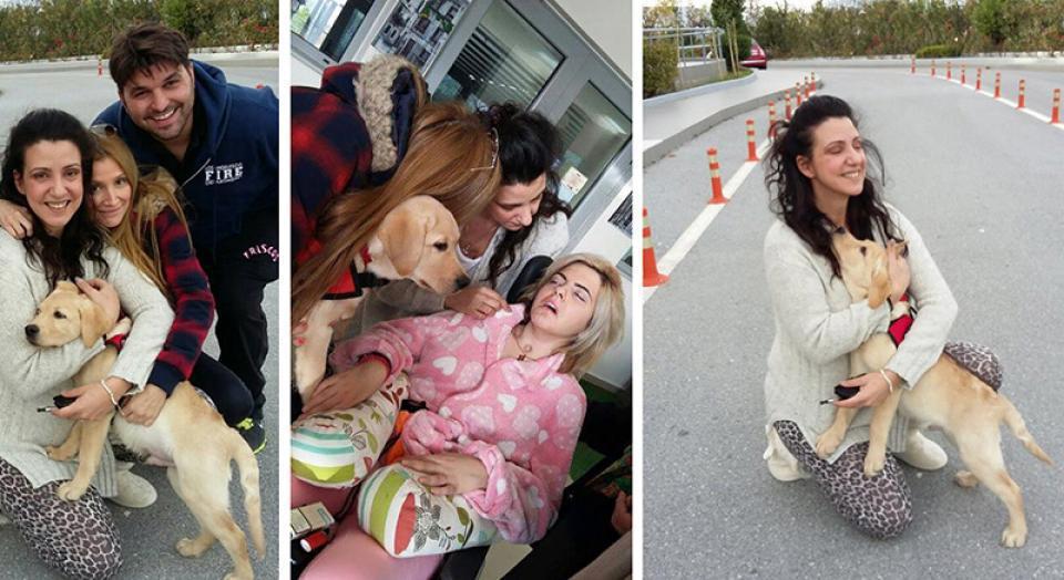 Στην Ασπασία ο πρώτος σκύλος-βοηθός για άτομα με αναπηρία