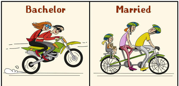 perierga.gr - 10 αστεία σκίτσα δείχνουν τις αλλαγές στη ζωή ενός άντρα μετά το γάμο!