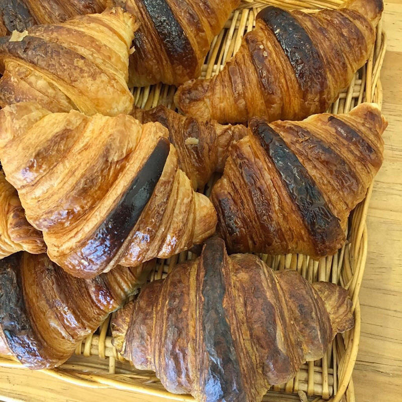 These chocolate croissants look so good, we kind of don't care that they're not real.