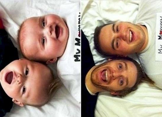 Cute baby photo on the left...