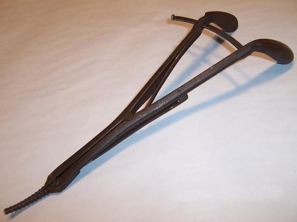 The cervical dilator was commonly used in the 1800' to help a woman during labour. 