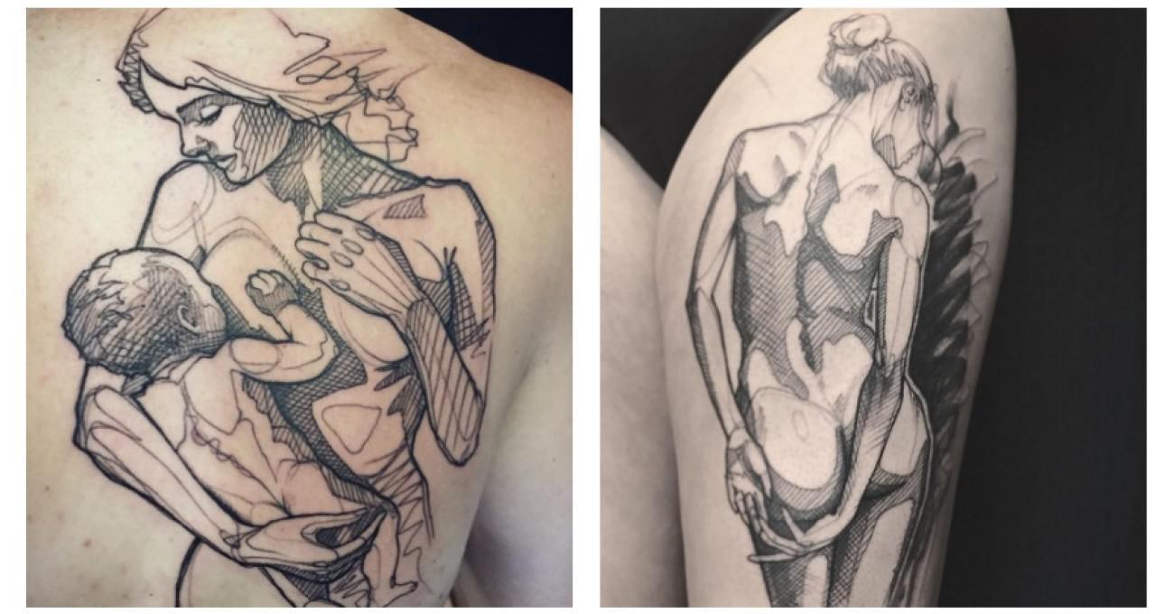 Αισθησιακά τατουάζ-σκίτσα που «αποθεώνουν» την ομορφιά ενός γυναικείου κορμιού