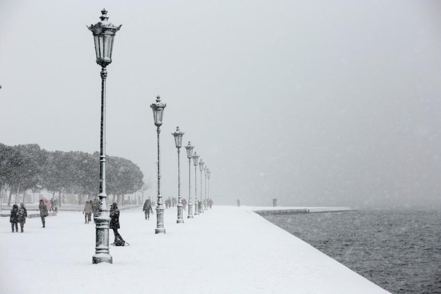 35 φωτογραφίες από τη Θεσσαλονίκη στα λευκά - Το χιόνι κάλυψε τον Λευκό Πύργο και τη Νέα Παραλία 