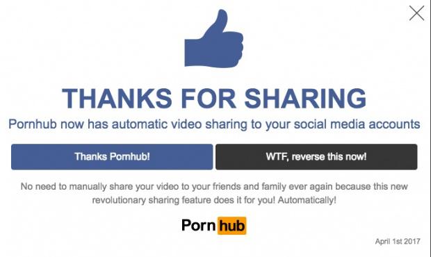 H επική φάρσα του Pornhub για την Πρωταπριλιά 