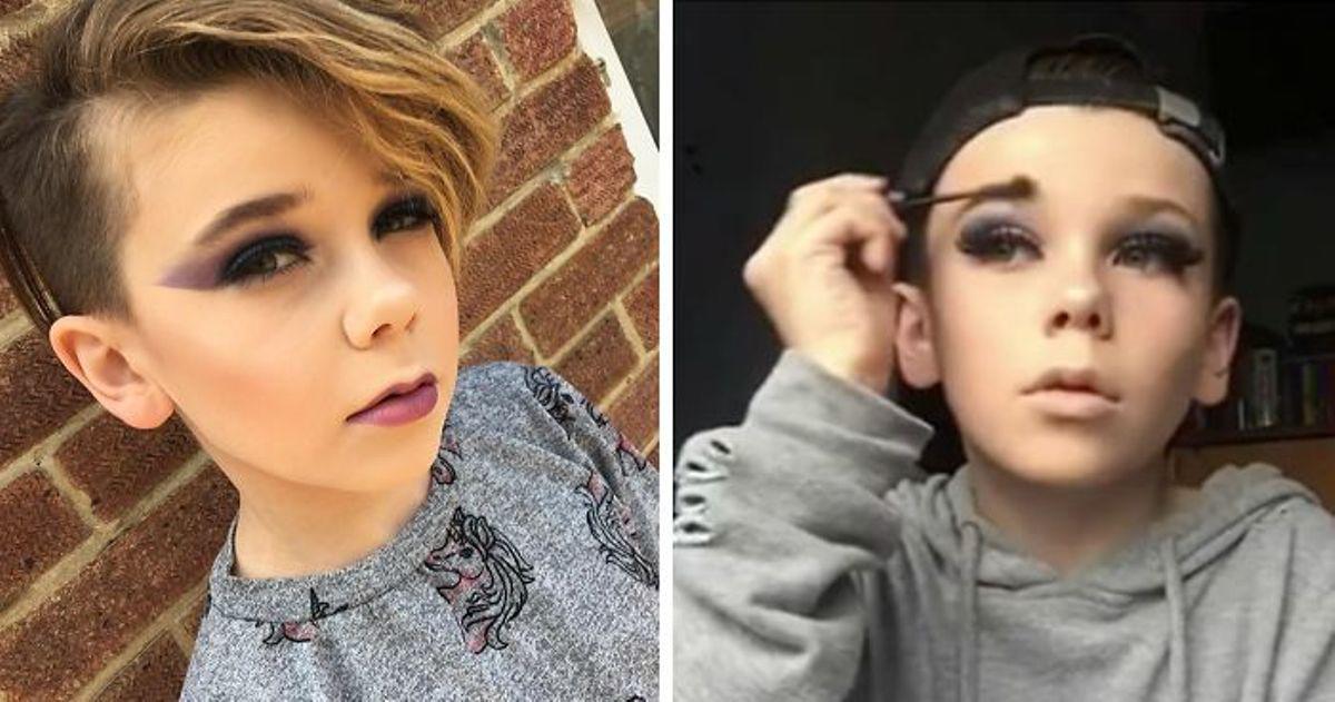 10χρονος Βρετανός έγινε διάσημος λόγω του πάθους του για το μακιγιάζ