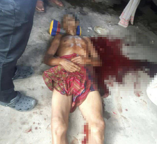 Ngor Duangphakhon, 65, was hit on the head with a bottle before being stabbed repeatedly