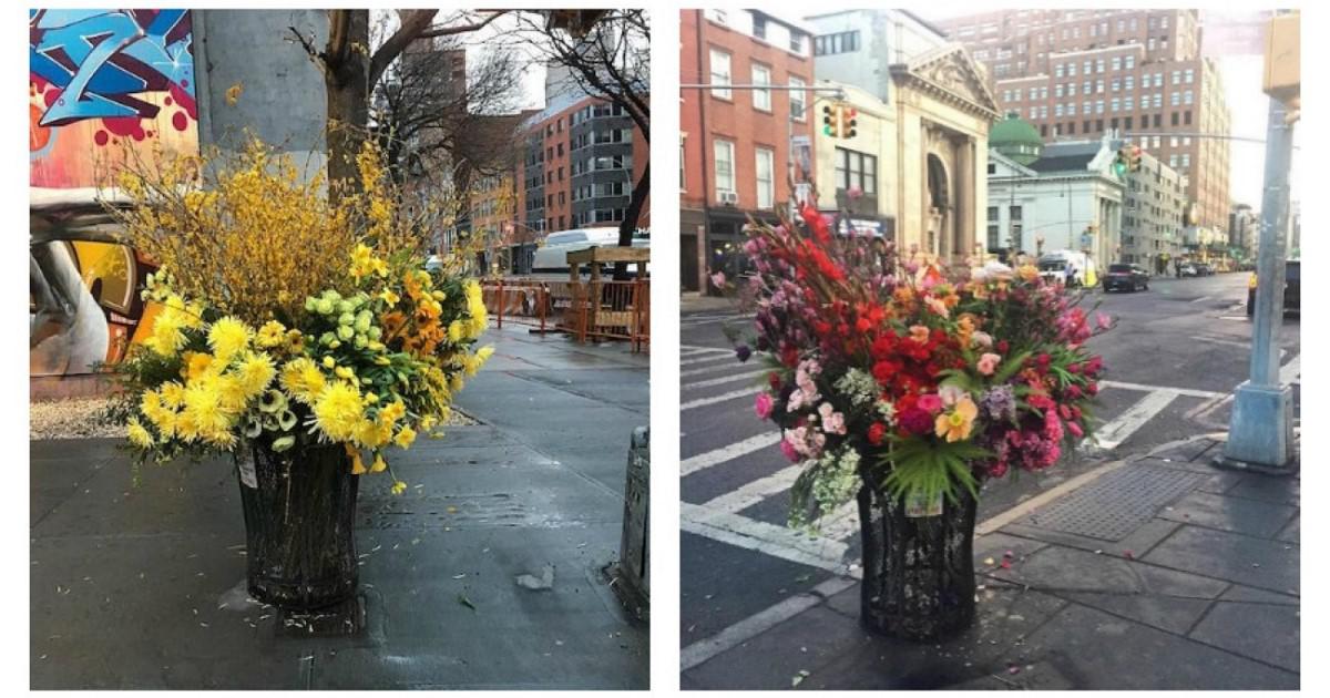 Αυτές τις μετατροπές κάδων σε διακοσμήσεις λουλουδιών, τις θέλουμε και στην Αθήνα