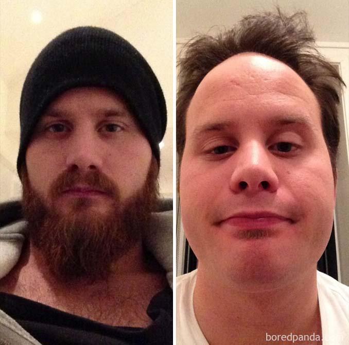 Άνδρες πριν και μετά το ξύρισμα που έγιναν αγνώριστοι (2)