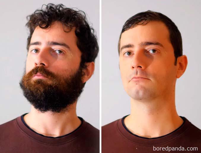 Άνδρες πριν και μετά το ξύρισμα που έγιναν αγνώριστοι (6)
