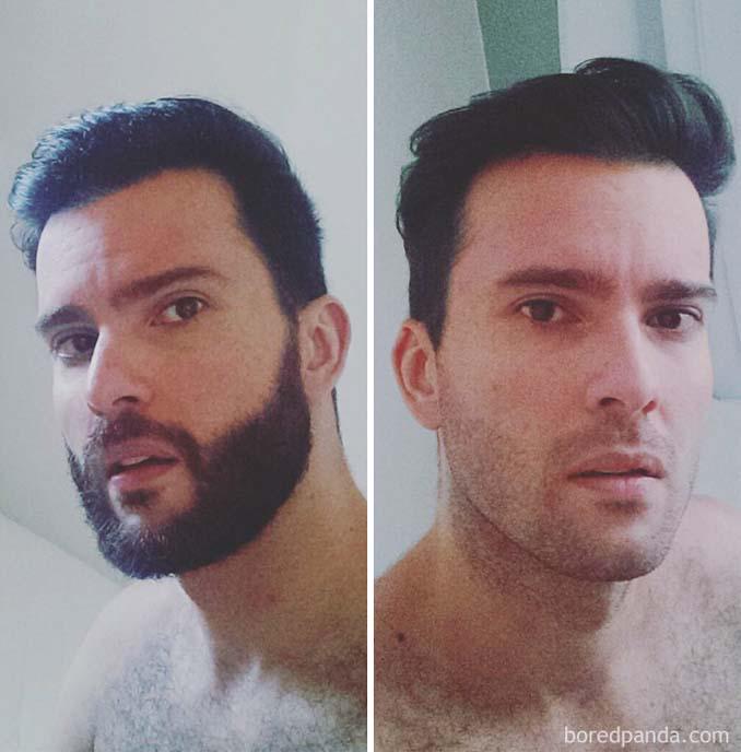 Άνδρες πριν και μετά το ξύρισμα που έγιναν αγνώριστοι (9)