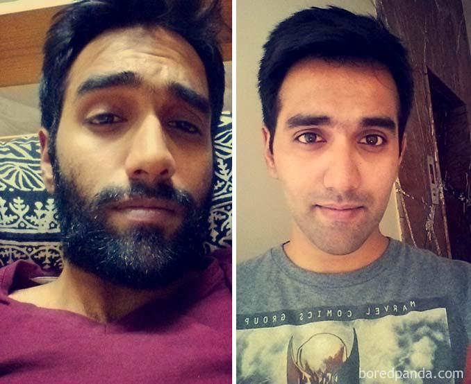 Άνδρες πριν και μετά το ξύρισμα που έγιναν αγνώριστοι (20)