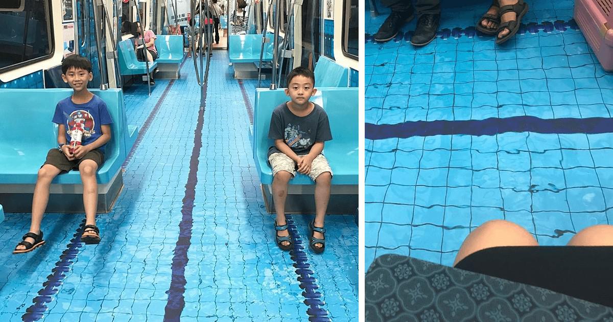 Ταϊπέι: H πόλη που μεταμόρφωσε τα βαγόνια του μετρό σε «πισίνα»