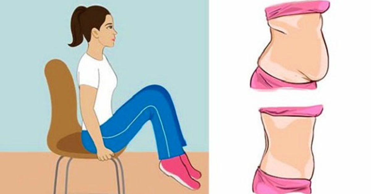 Καθίστε και χάστε κιλά! Εξαφανίστε το λίπος της κοιλιάς με αυτές τις 5 ασκήσεις καρέκλας