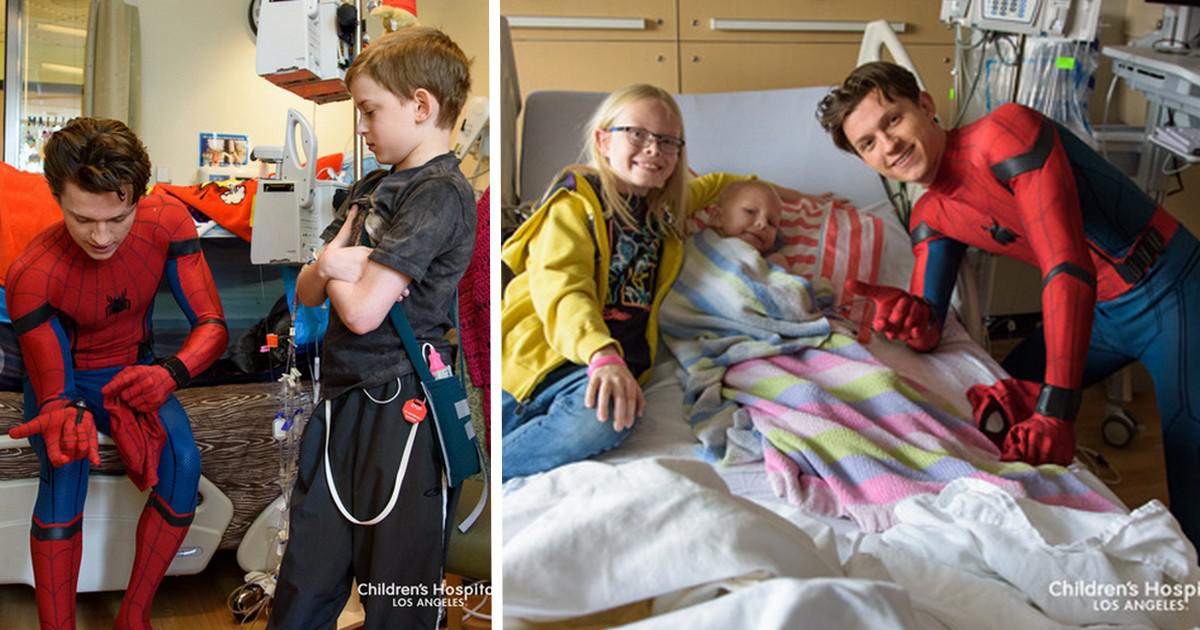 Ο Spiderman επισκέφτηκε Παιδιατρικό Νοσοκομείο και έκανε τους μικρούς ασθενείς να χαμογελάσουν