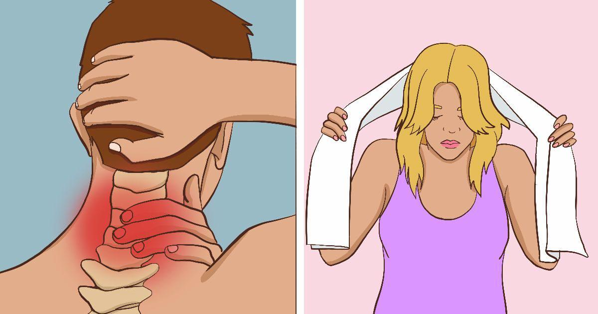 8 απλοί τρόποι για να ανακουφιστείτε από τον πόνο στον αυχένα σε 60 δευτερόλεπτα