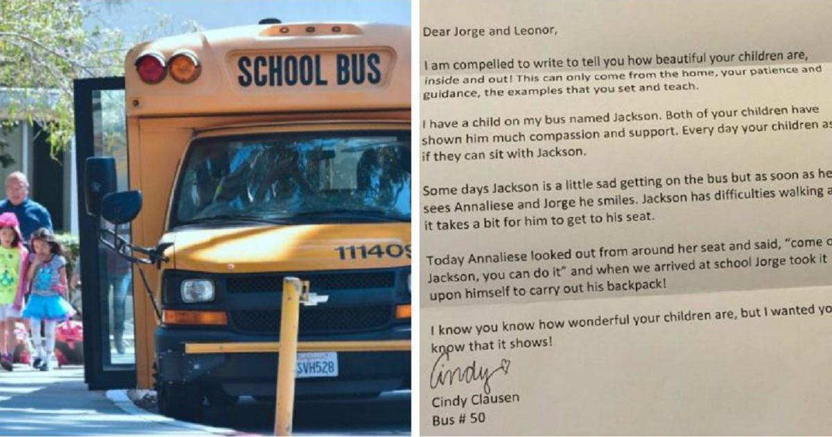 Οδηγός λεωφορείου γράφει μια επιστολή στη μητέρα δυο μαθητών για να της περιγράψει πως συμπεριφέρονται τα παιδιά της