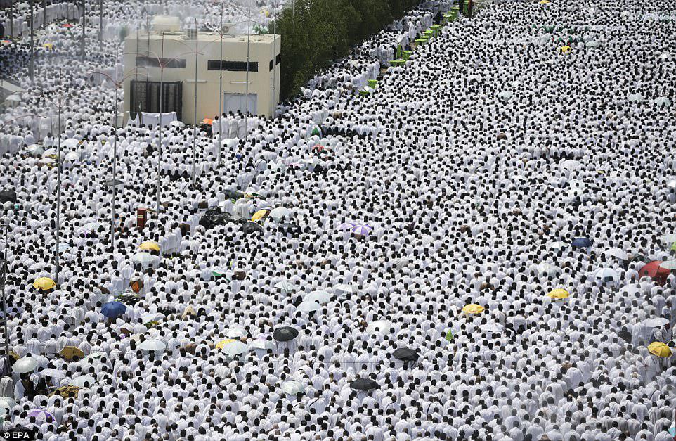 The second day of the hajj - a five-day pilgrimage which all Muslims must perform at least once in their lifetime if physically and financially able - is dedicated to prayer and reflection