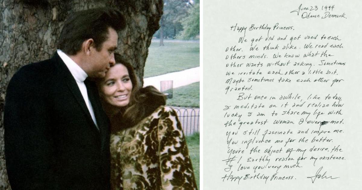 Η επιστολή του Johnny Cash στη γυναίκα του είναι το καλύτερο ερωτικό γράμμα όλων των εποχών