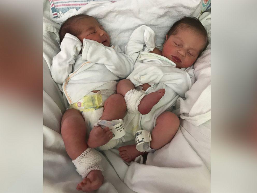 PHOTO: Jessica Lampert, 30, and Kristin Cronin, 34, both gave birth to healthy babies on July 19, 2017.
