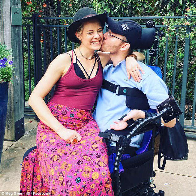 Brett Greenhill and his fiancee Meg got married on September 9, nine months after Brett was paralyzed from the neck down