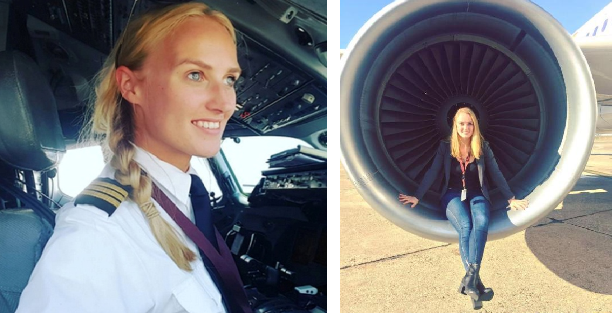Η ξανθιά γαλανομάτα πιλότος που έγινε σταρ στο Instagram