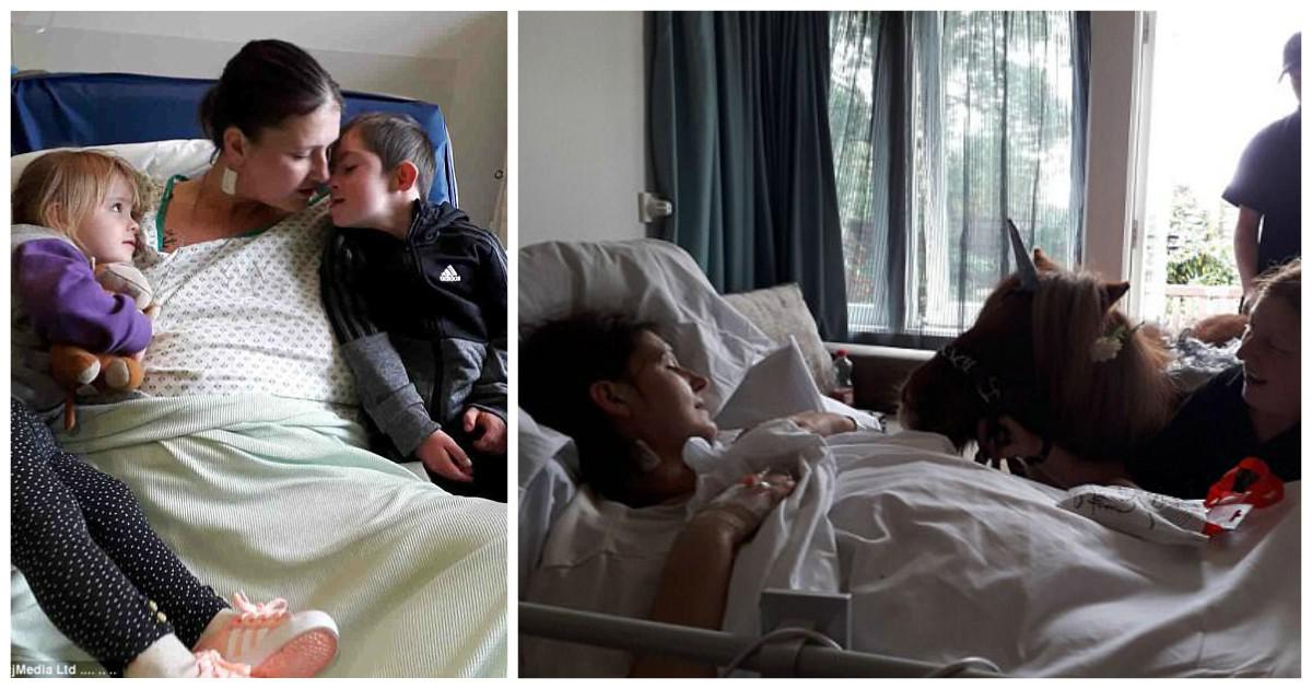 Μάνα σε τελικό στάδιο καρκίνου αποχαιρετάει τον 5 ετών γιο της με σύνδρομο Down με τη βοήθεια ενός μυθικού «μονόκερου»
