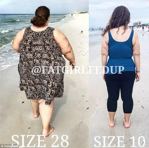 Amazing: Lexi has gone from a size 28 to a size 10 in less than two years 