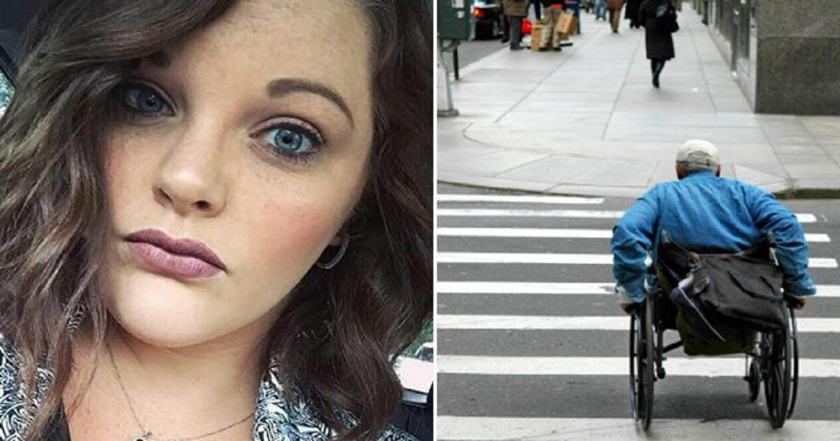 21χρονη βοήθησε με τα ψώνια ηλικιωμένο ανάπηρο πολέμου καθηλωμένο σε καροτσάκι και του πλήρωσε το ταξί να επιστρέψει στο σπίτι