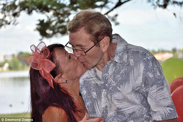 Sealed with a kiss (again): Alzheimer’s patient Michael Joyce, 68, has married his adoring wife of 34 years for a second time