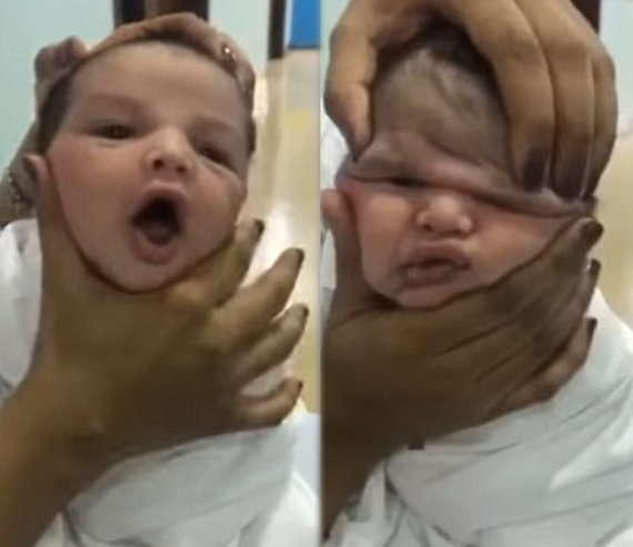 Νοσοκόμες ζουλάνε το προσωπάκι νεογέννητου μωρού για να γελάσουν και τραβάνε βίντεο