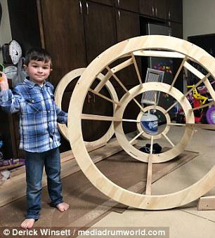 Putting it together: As it would be impossible to build the entire ship in the room, Derick opted to recreate one part of the ship