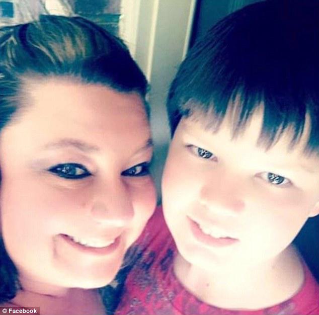 Cheryl Hudson (pictured with her son) said her son left 'a few different [suicide] notes' which showed he had 'been thinking of this for quite some time'