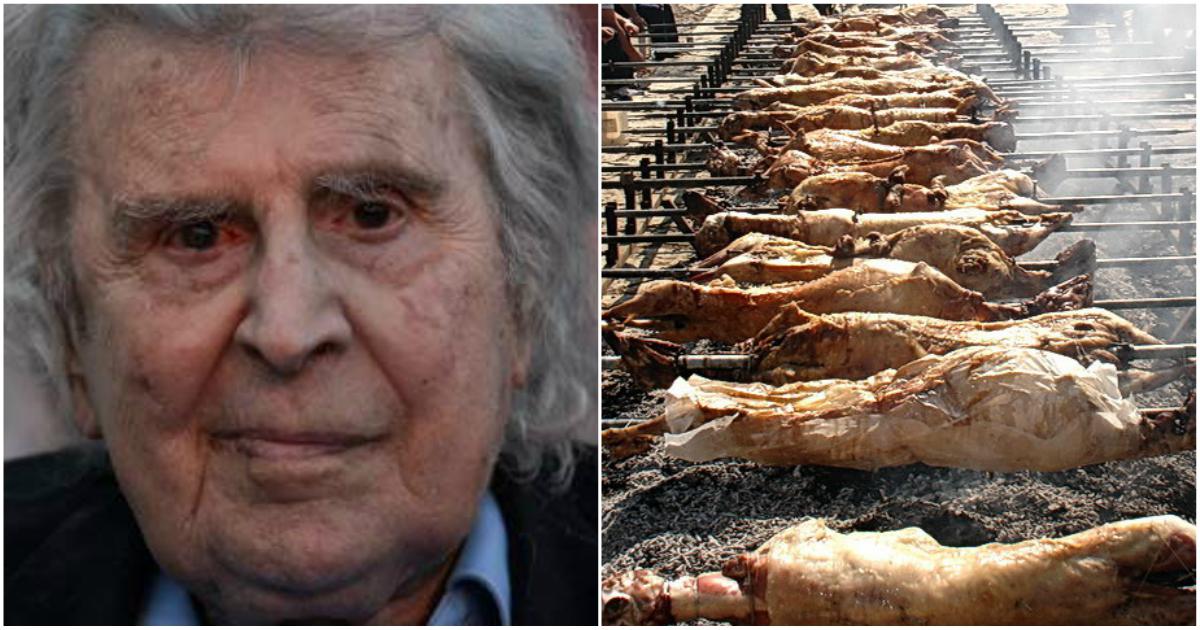 Μ. Θεοδωράκης για κακοποίηση ζώων: «Να σταματήσει το βάρβαρο έθιμο με το σούβλισμα του αρνιού»