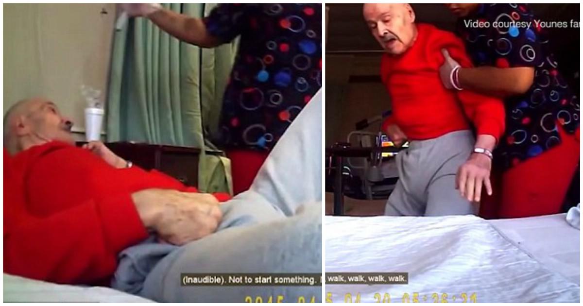 Νοσοκόμες σε γηροκομείο χτυπάνε ηλικιωμένο άντρα στο κεφάλι και τον πετούν από το αναπηρικό του καροτσάκι