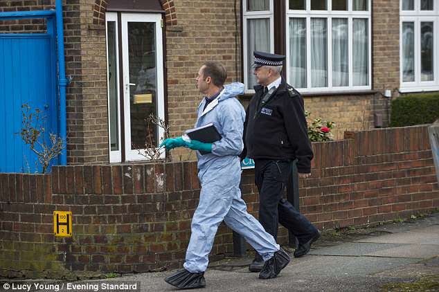 Forensics experts were scouring the scene this morning as the man remained in custody