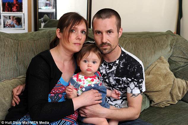 Danny Crawford, 38, was at his home with his partner Kate Fowler, 37, when the intruder broke into his home